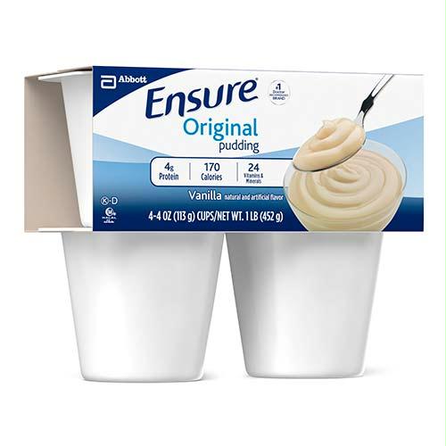 Ensure Vanilla Pudding 4oz. Cups, Institutional